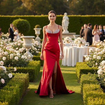 Red Satin Poured Into Fire
