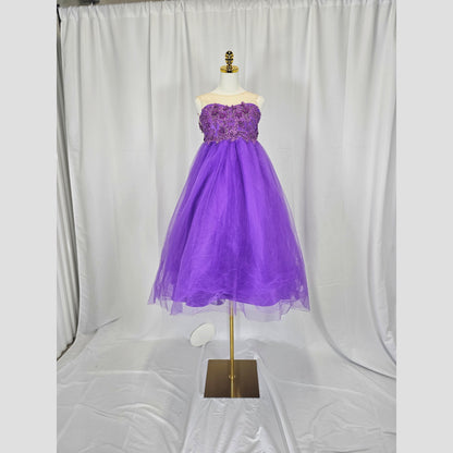 Regal Radiance: Whimsical Purple Gown for Enchanting Occasions
