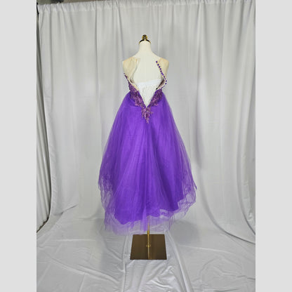 Regal Radiance: Whimsical Purple Gown for Enchanting Occasions