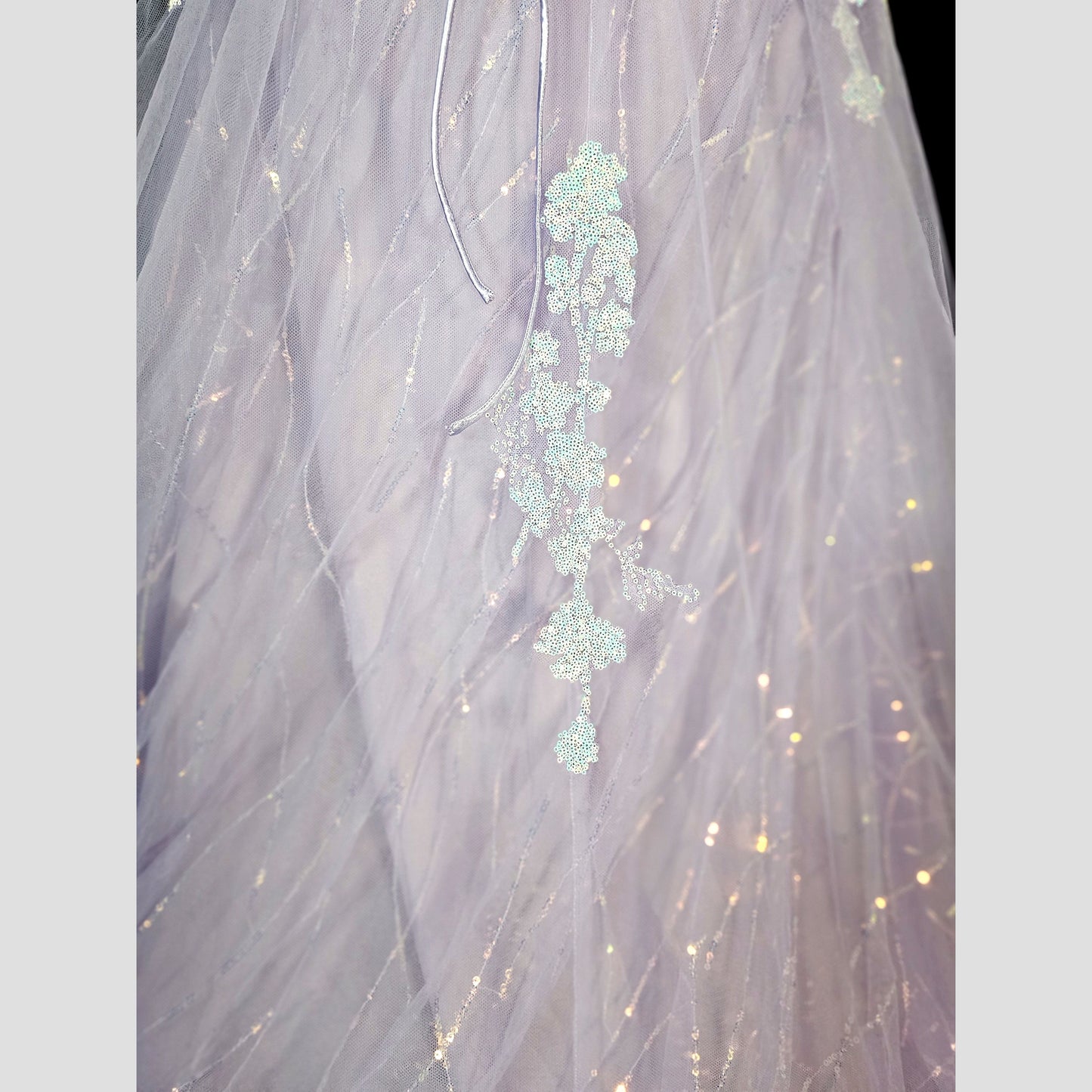 Lavender Dream Mermaid Gown: Float Like a Fairy, Shine Like a Star