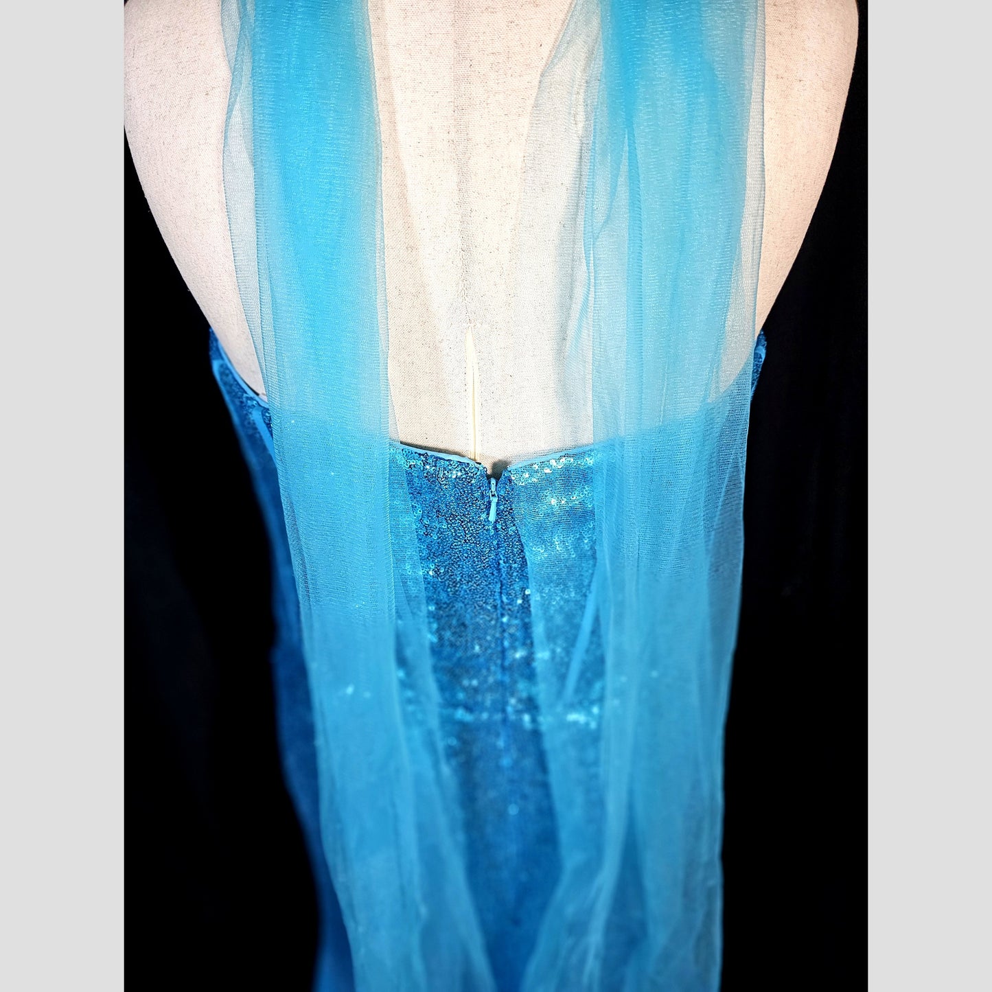 Aquamarine Dream Evening Gown: Sparkle & Shine!