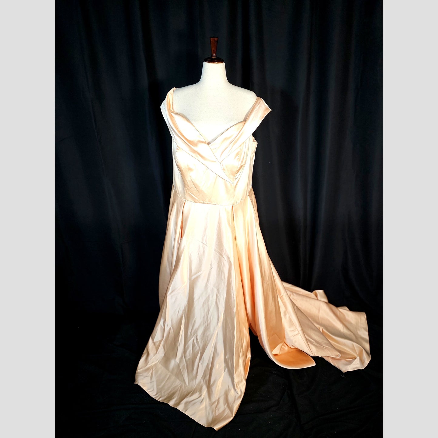 Peach Dreams Satin Ballgown - Feel Like Royalty!