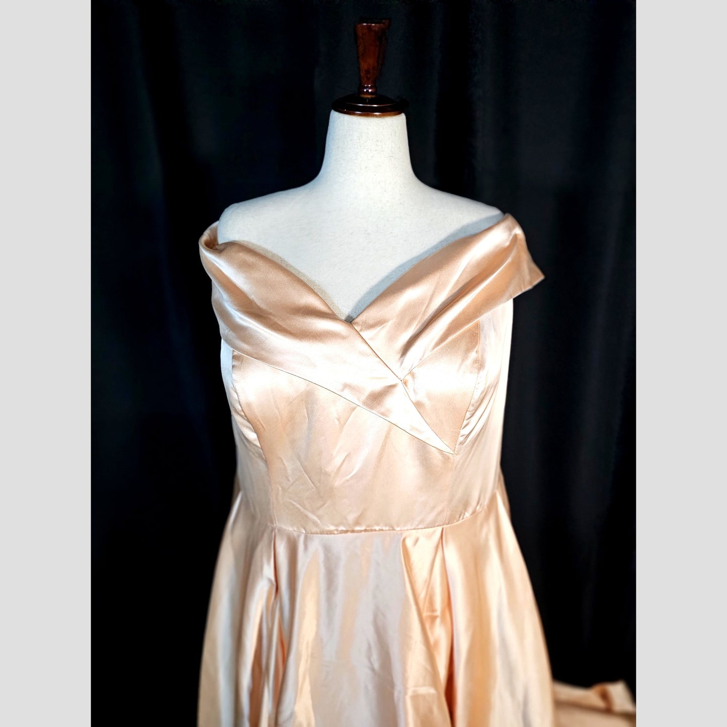 Peach Dreams Satin Ballgown - Feel Like Royalty!