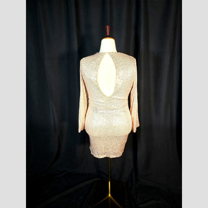Twinkle in the Spotlight: Glamorous Backless Dress