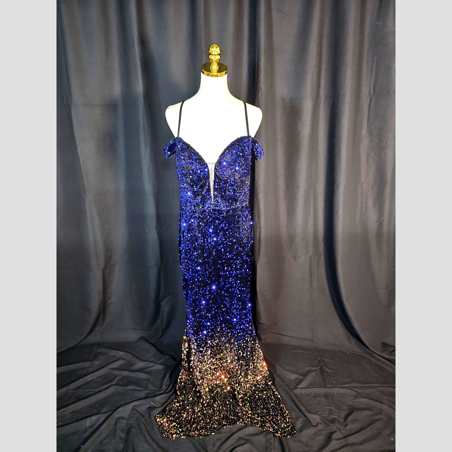 Starry Night Glamour Gown: Shine Like the Cosmos!
