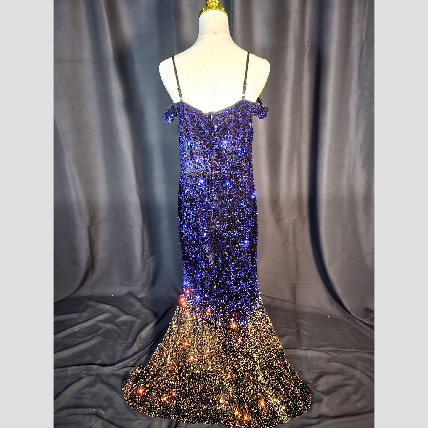 Starry Night Glamour Gown: Shine Like the Cosmos!