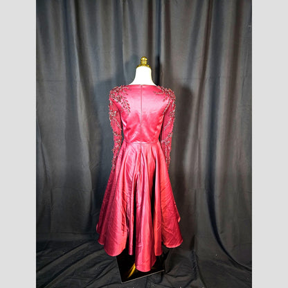 Garnet Gown: A Slice of Glamour with a Side of Drama