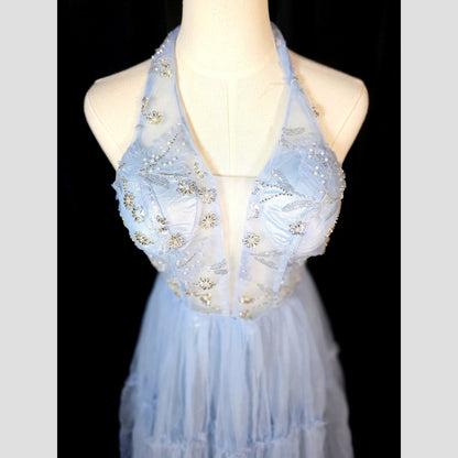 Celestial Charm: Starlit Tulle Party Dress
