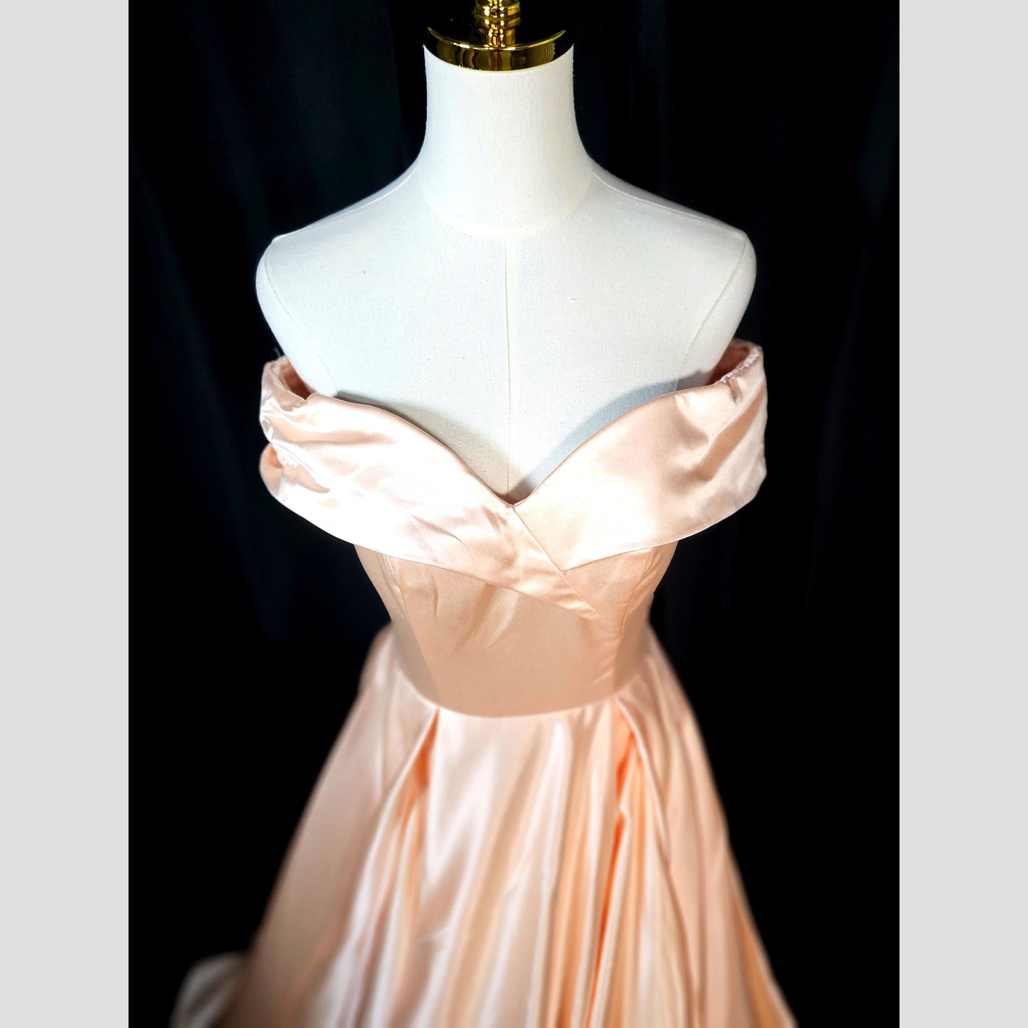 Peach Dreams Satin Ballgown - Feel Like Royalty!