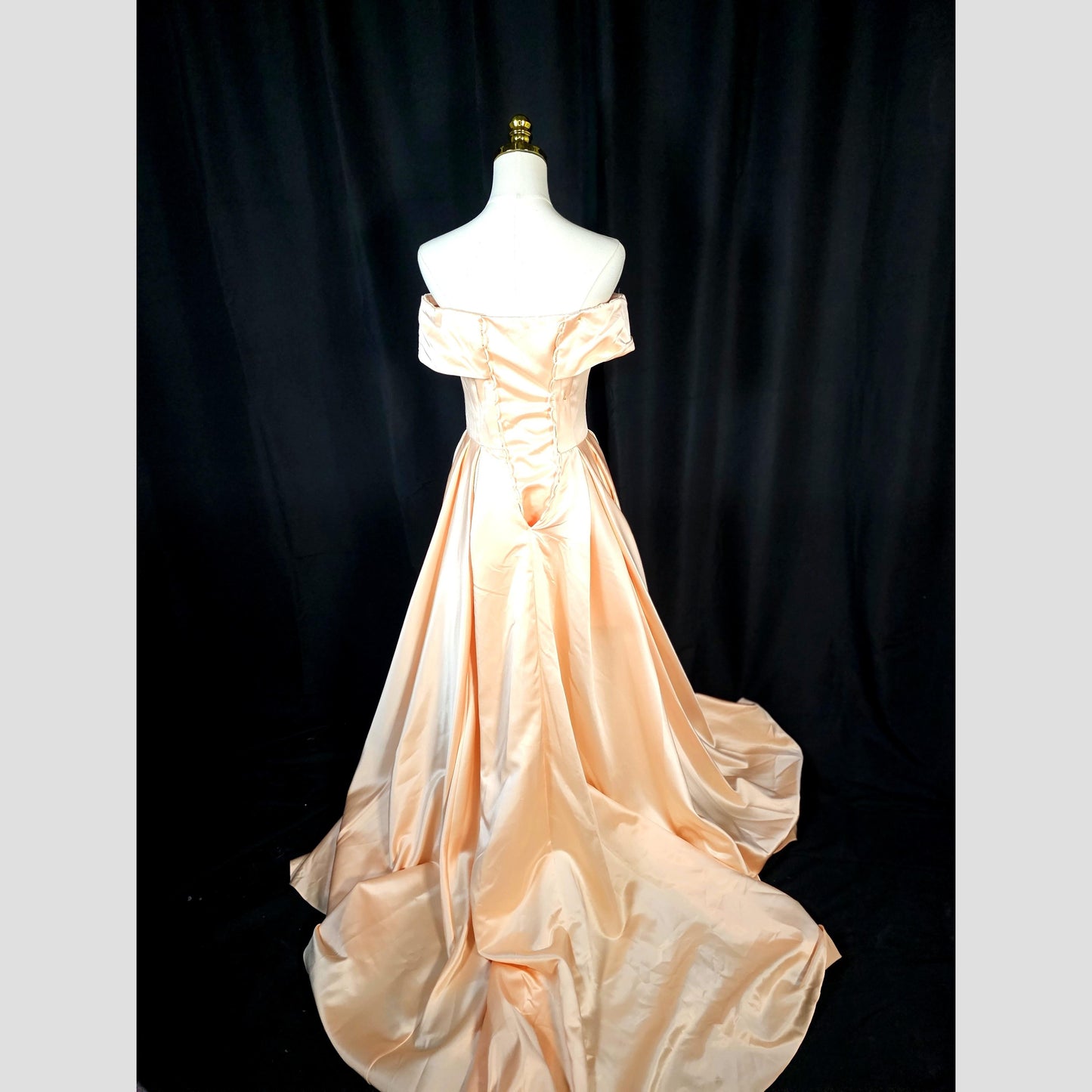 Peach Dreams Satin Ballgown - Feel Like Royalty!