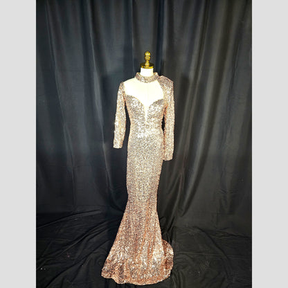 Glimmer Goddess Evening Gown