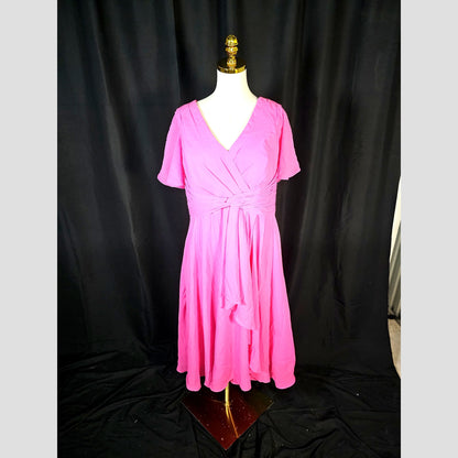 Fuchsia Fabulous Wrap Dress: Dance Through Life in Style!