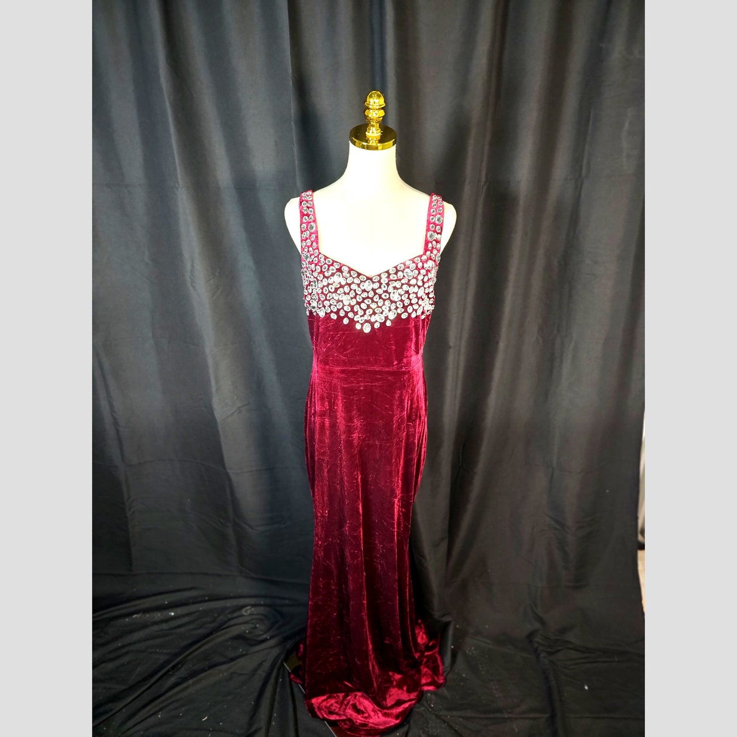 Velvet Vixen: The Berry Divine Evening Gown