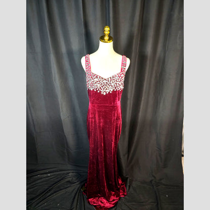 Velvet Vixen: The Berry Divine Evening Gown