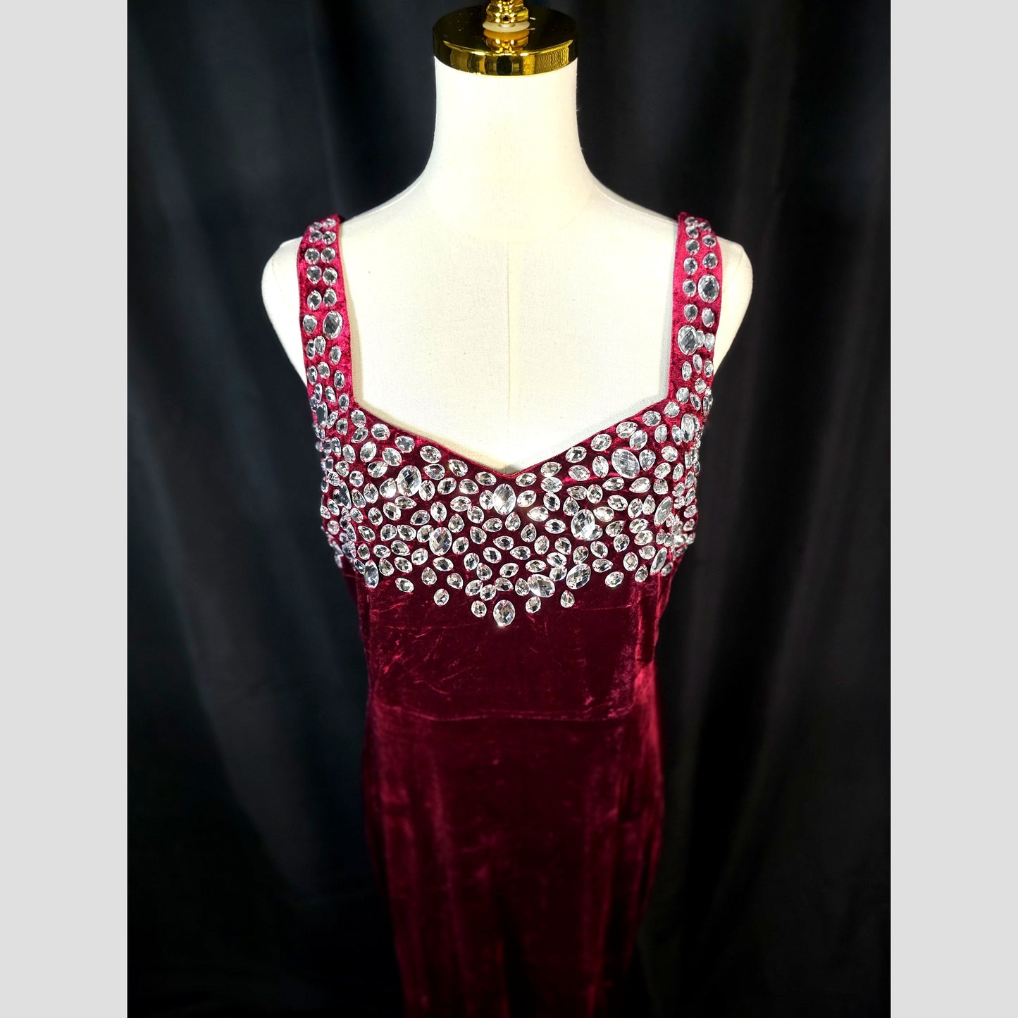 Velvet Vixen: The Berry Divine Evening Gown