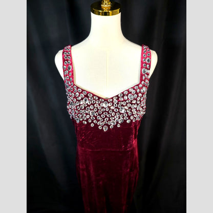 Velvet Vixen: The Berry Divine Evening Gown