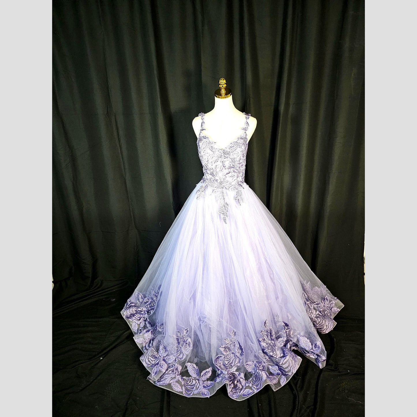 Lavender Dreamscape Ball Gown: Dance Like No One's Watching!