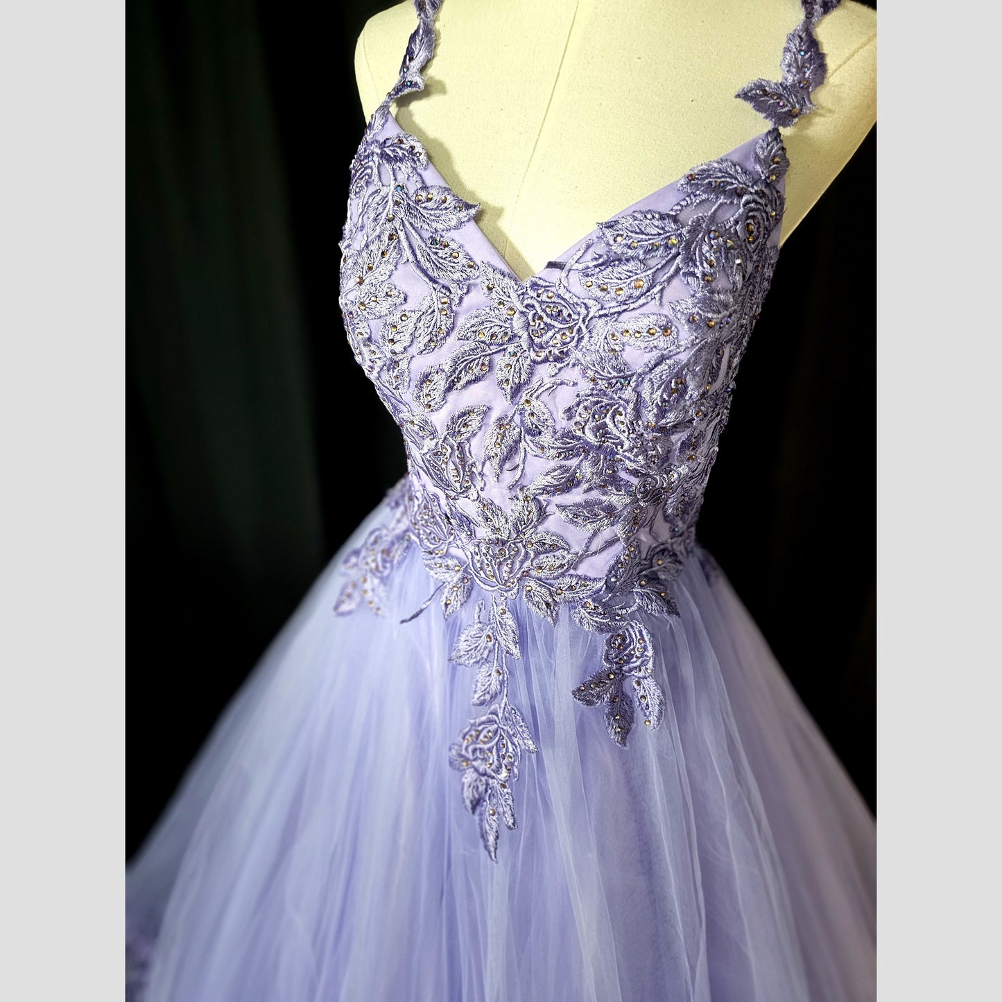 Lavender Dreamscape Ball Gown: Dance Like No One's Watching!