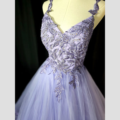 Lavender Dreamscape Ball Gown: Dance Like No One's Watching!