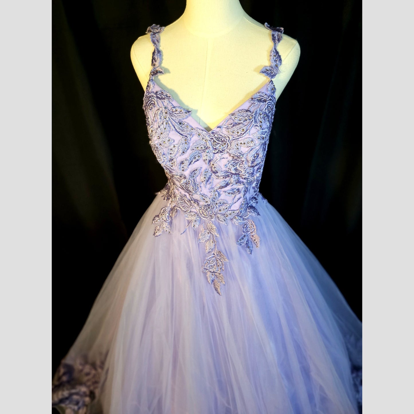 Lavender Dreamscape Ball Gown: Dance Like No One's Watching!