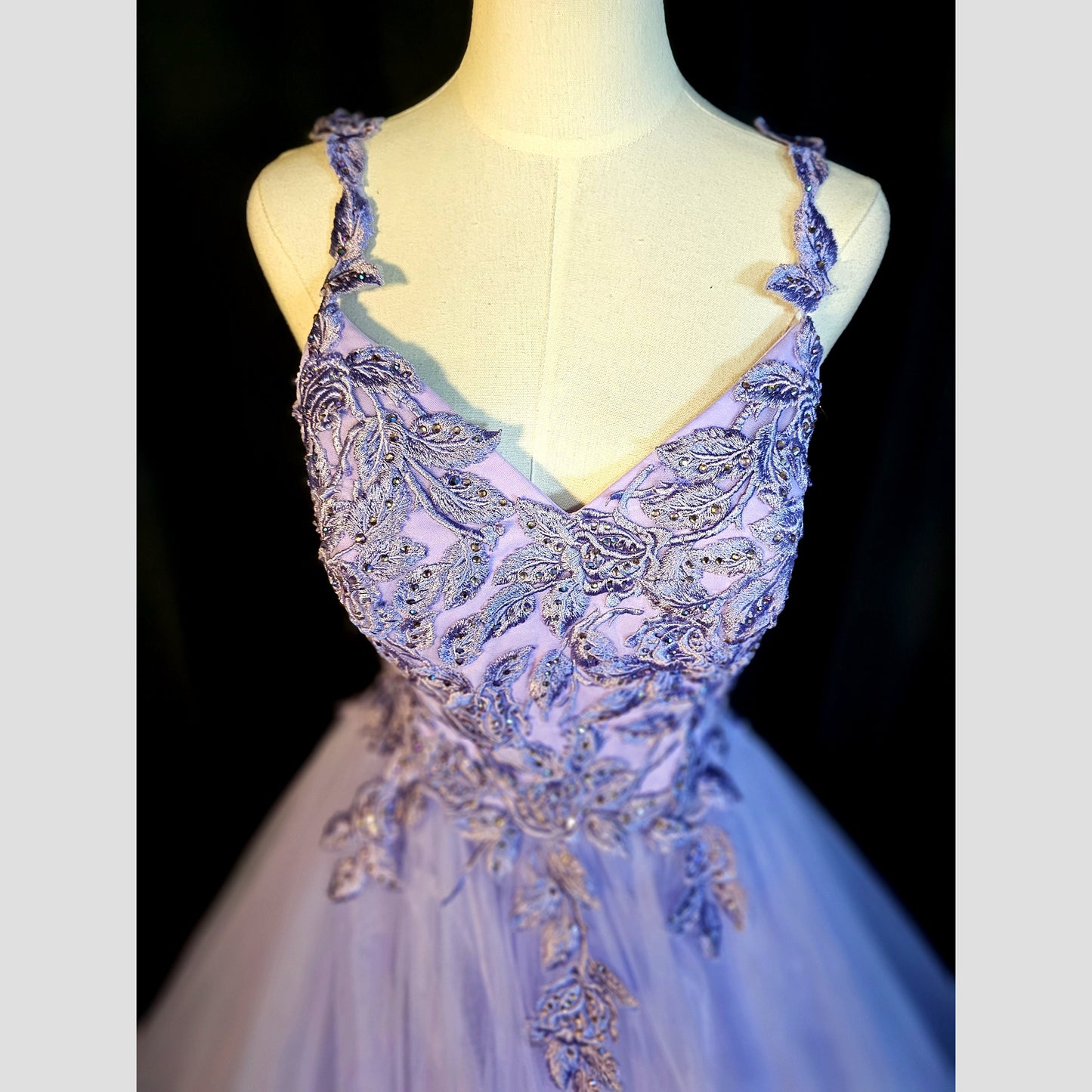 Lavender Dreamscape Ball Gown: Dance Like No One's Watching!