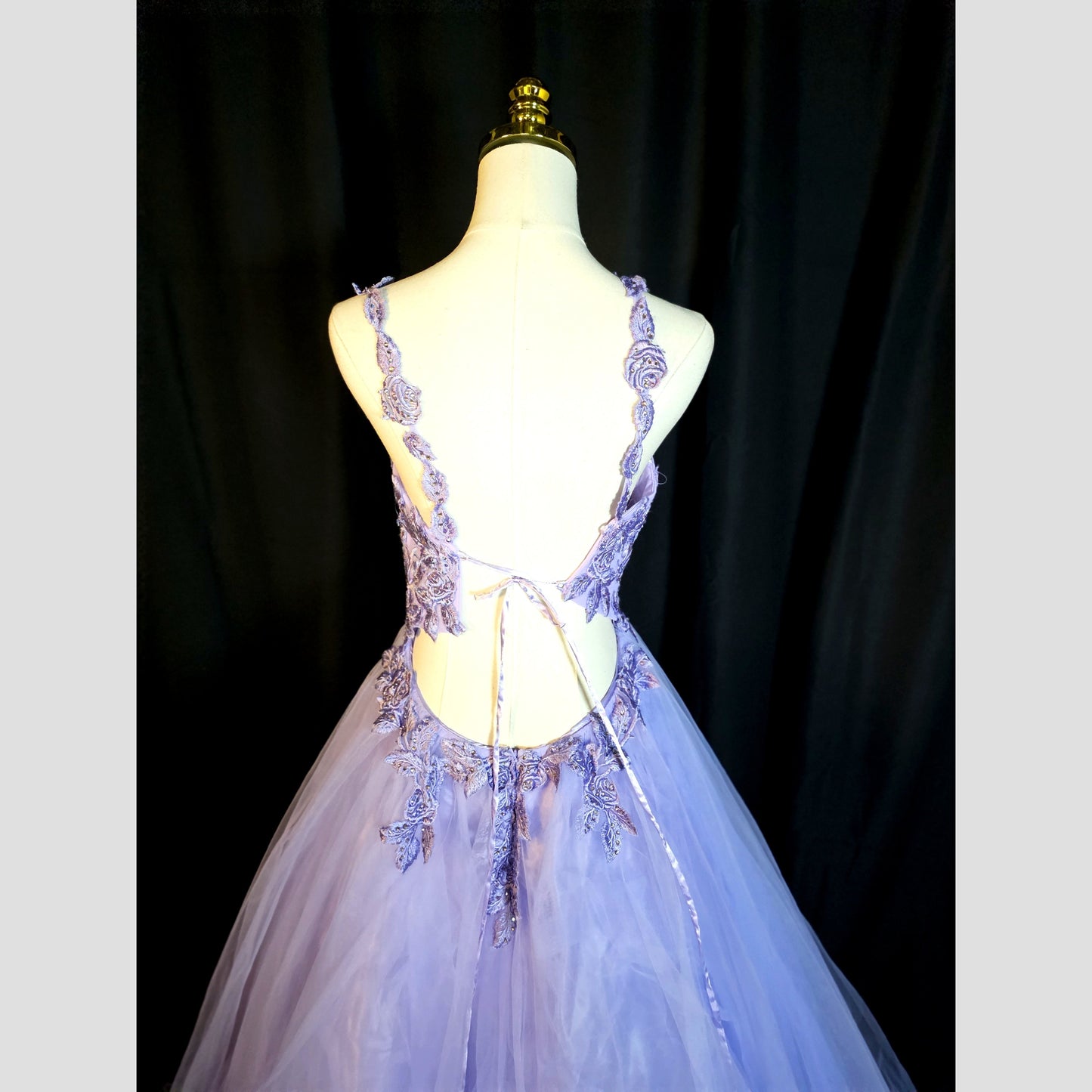 Lavender Dreamscape Ball Gown: Dance Like No One's Watching!