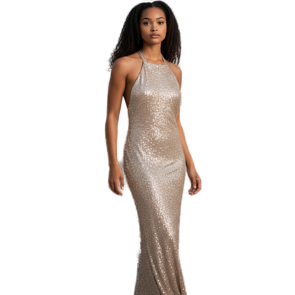Dazzling Pink Sequin Knee-Length Party Dress - Shine Bright