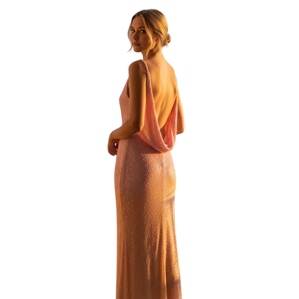 Sunset Dreams Sequin Maxi Dress – Shine Right into Dusk!
