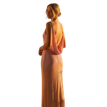 Sunset Dreams Sequin Maxi Dress – Shine Right into Dusk!