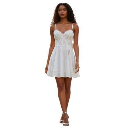 Sparkle & Shine: The Dazzling Little White Dress