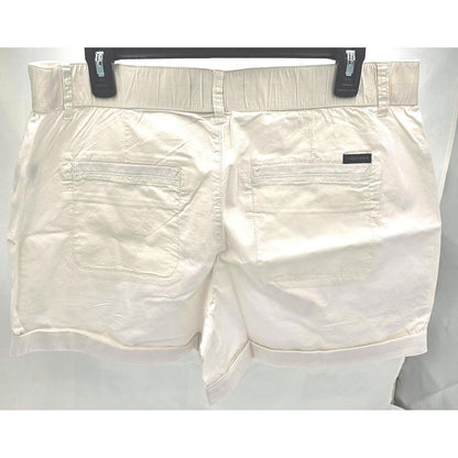 Creamy Dreamy Women's Casual Shorts - Double Button Delight