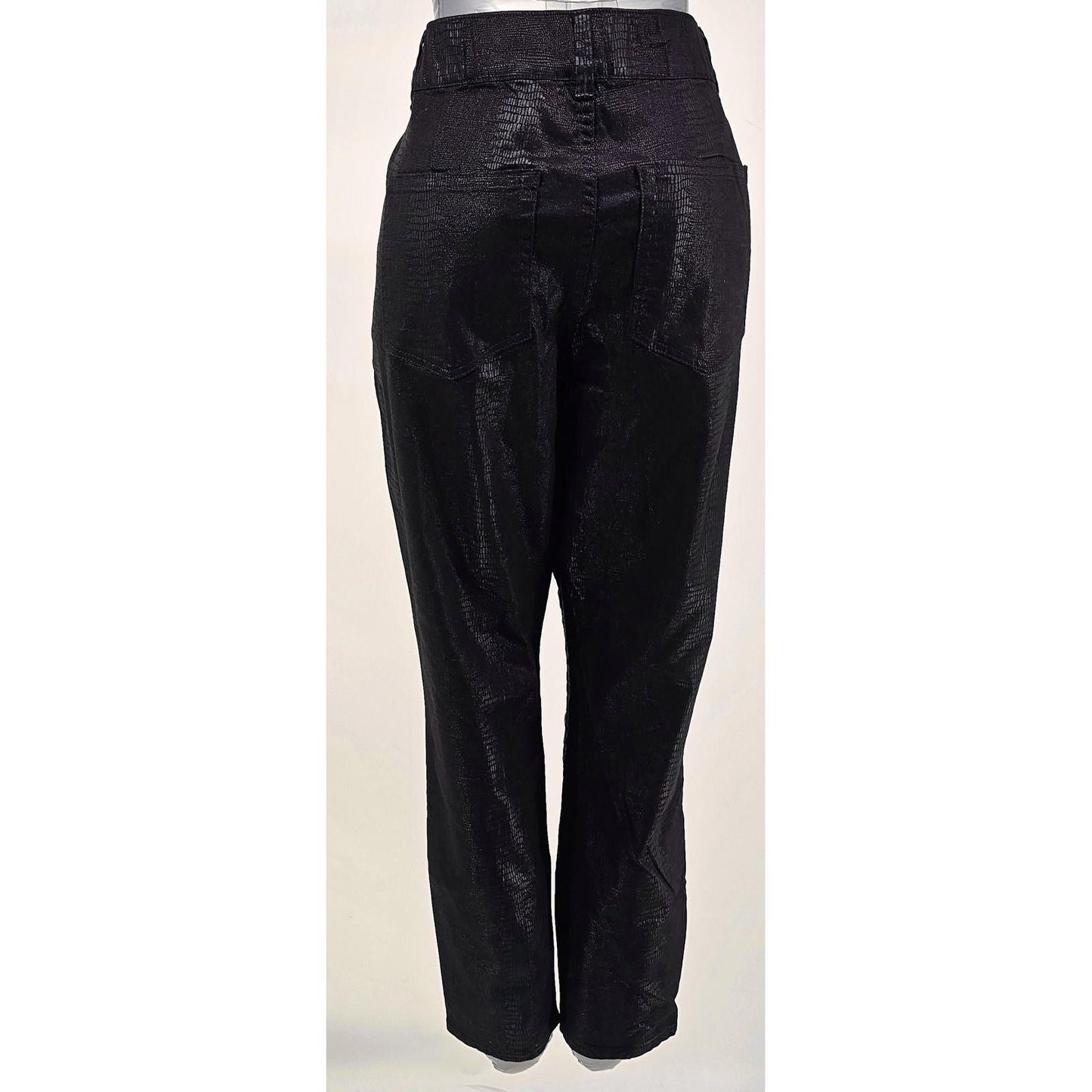 Sleek Snakeskin Pants - Channel Your Inner Fashion Predator