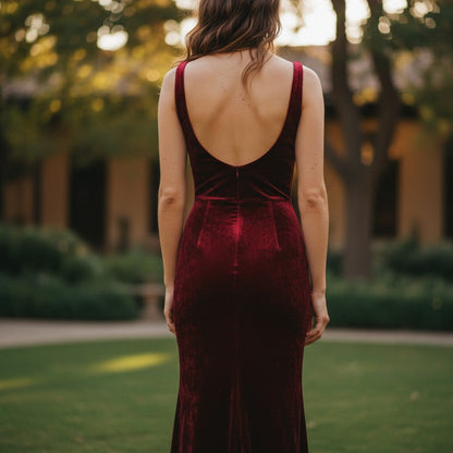 Velvet Vixen: The Berry Divine Evening Gown