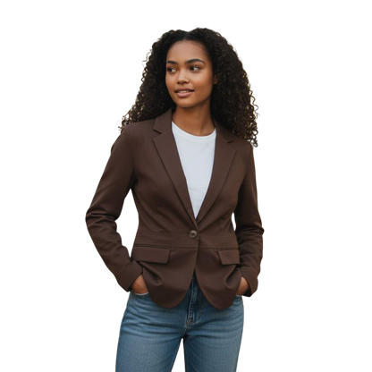 Chic Women's Blazer and Pants Suit Set