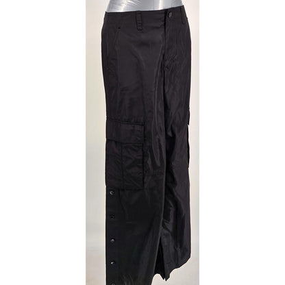 Sleek Women's Cargo Parachute Jeans - Utility Meets Style!