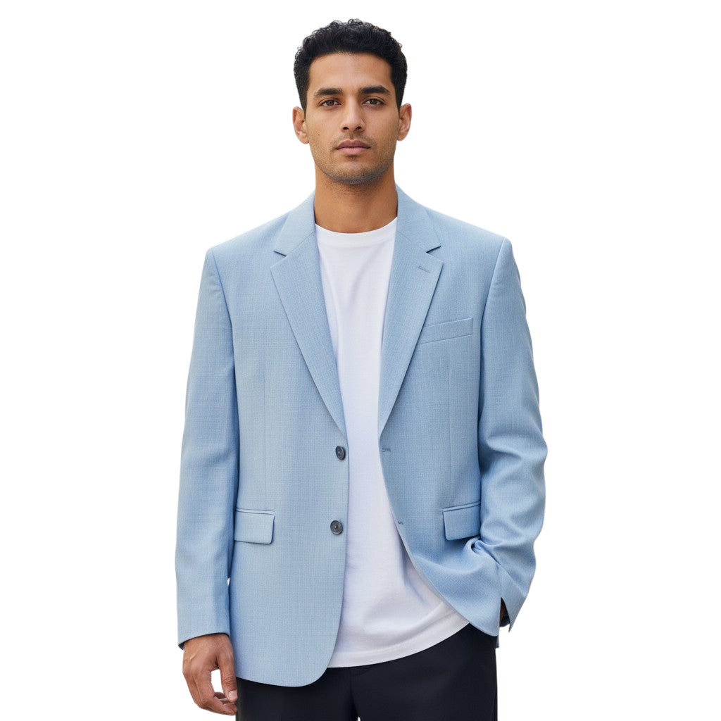 Sky's the Limit Chic Light Blue Blazer