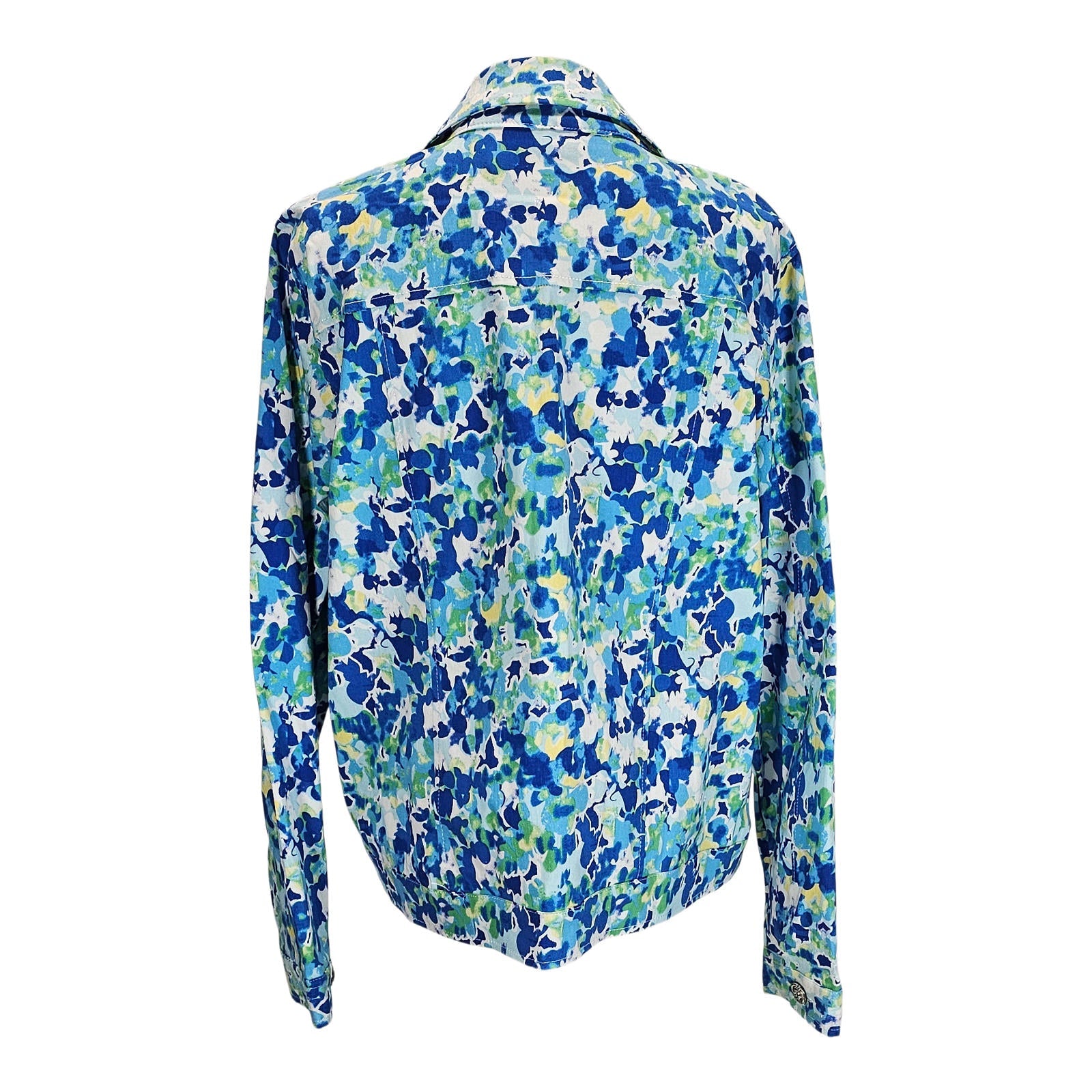Sara Studio Floral Fiesta Women's Casual Jacket - Button Up Your Style!/XL