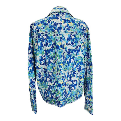 Sara Studio Floral Fiesta Women's Casual Jacket - Button Up Your Style!/XL