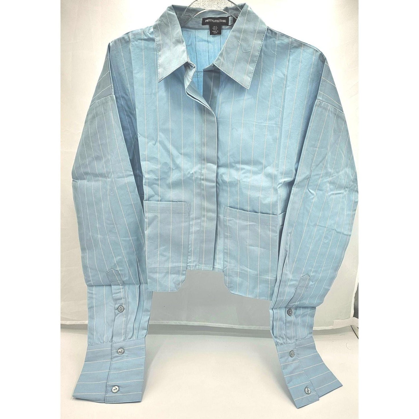 Pinstripe Crop Shirt - Because Who Needs Full Length?