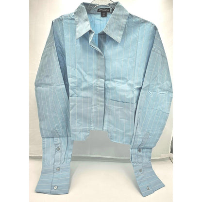 Pinstripe Crop Shirt - Because Who Needs Full Length?