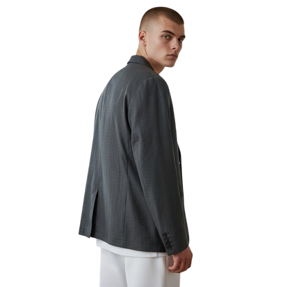 Dapper Dynamo: Classic Grey Blazer for Every Occasion