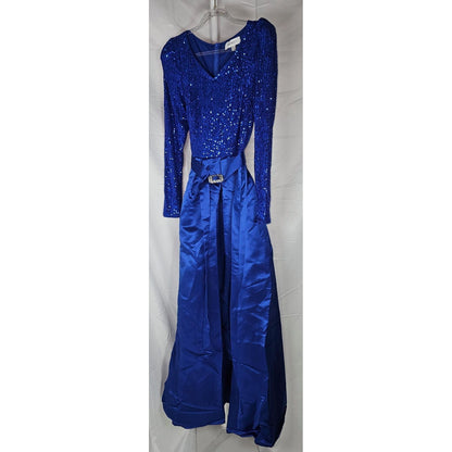 Sequined Party Dress - Azure Enchantment