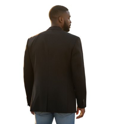 Pinstripe Power Play Blazer: Elevate Your Authority Game