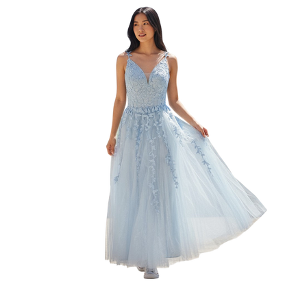 Sky-Blue Daydream Maxi Dress: Float into Style!