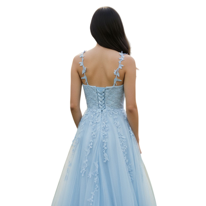 Sky-Blue Daydream Maxi Dress: Float into Style!