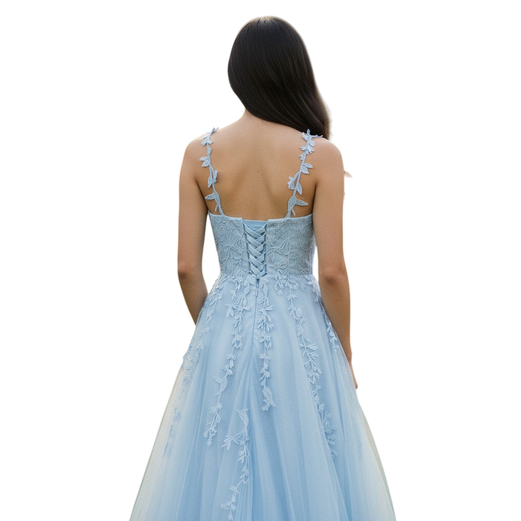 Sky-Blue Daydream Maxi Dress: Float into Style!