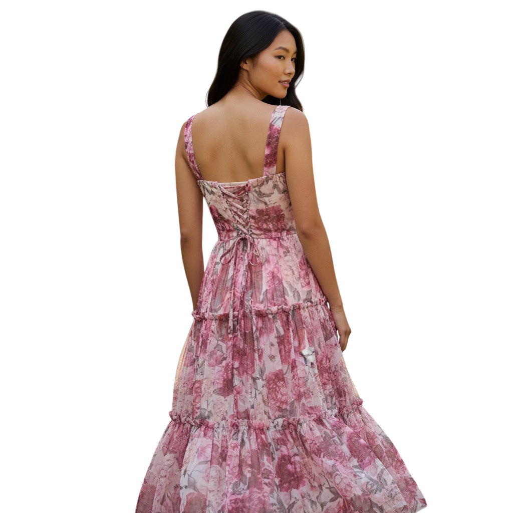 Petal-Powered Party Dress: A Flirty Floral Fantasy