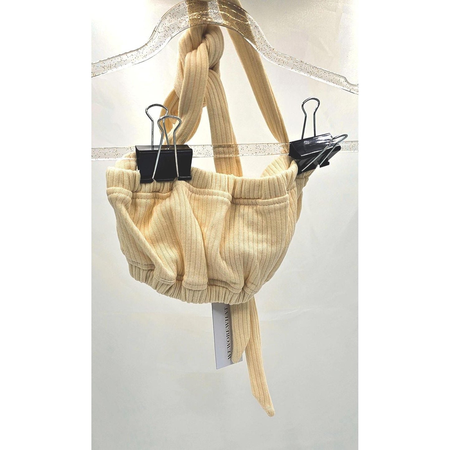 Cozy Ribbed Halter Crop Top