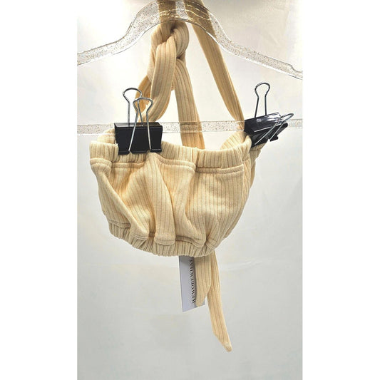 Cozy Ribbed Halter Crop Top