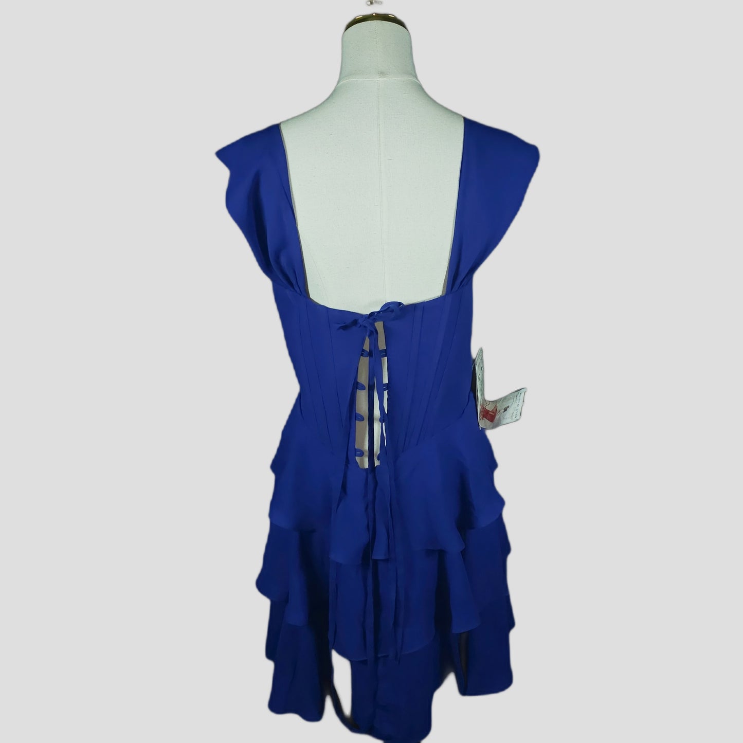 Blueberry Bliss: Ruffled Sparkle Party Dress